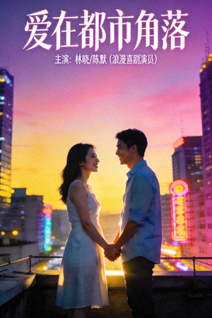 爱情电影封面 - 浪漫都市与情侣故事，主演为浪漫喜剧演员